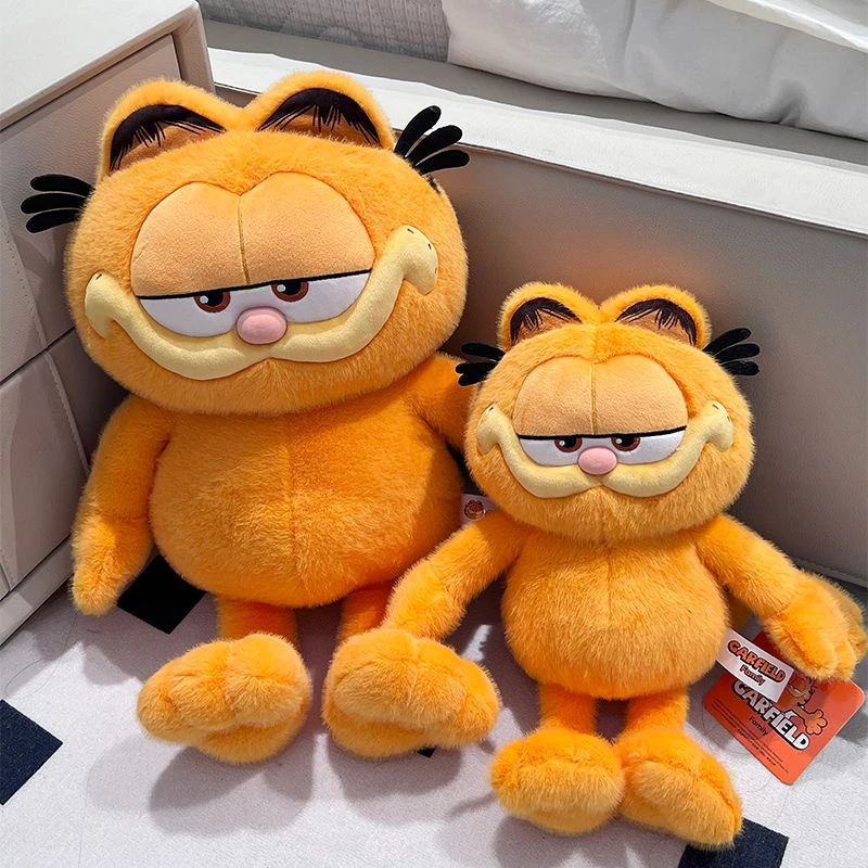 

Original Big Size Lovely Garfield Plush Toy Cute Stuffed Anime Standing Cat Plushies Cuddly Ginger Cat Doll Birthday Gifts