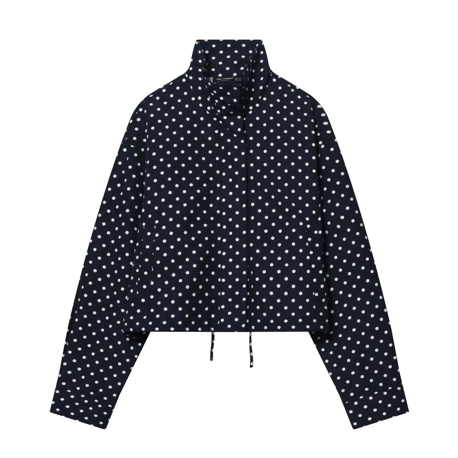 Women's Polka Dot Short Set Spring High Street Long Sleeve Jackets New 2026 Elegant Office Ladies Casual Outerwear Female Outfit image 3