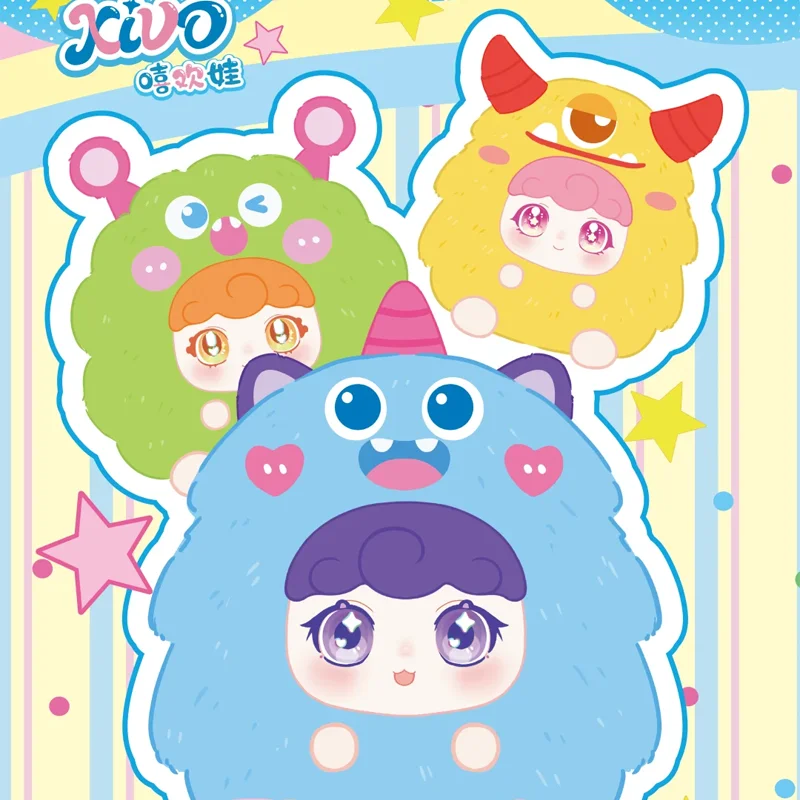 

Виниловая плюшевая слепая коробка XIVO с милыми монстрами, модные игрушки, милая сумка для кукол, очаровательные украшения, аксессуары, брелок, загадочная коробка, подарок