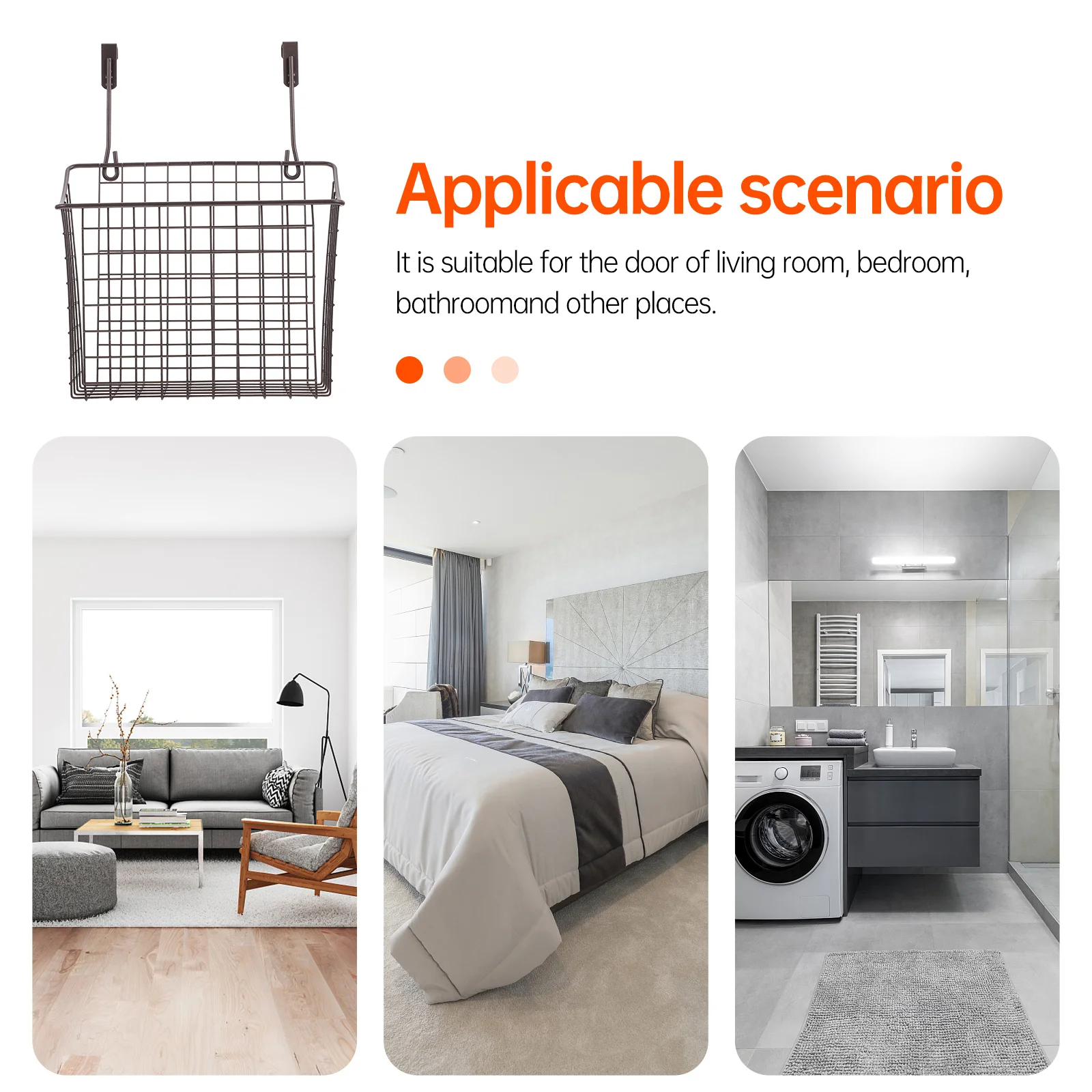 

1pc Black Cabinet Hanging Rack Iron Wire Storage Basket For Kitchen Fruit Vegetable Organizer Home Space Saver