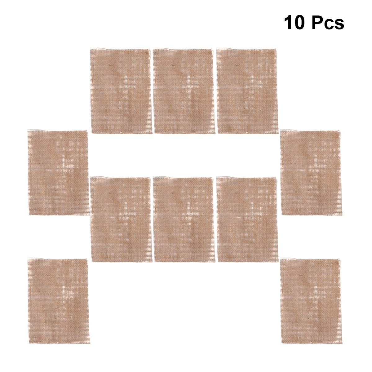 

10pcs Square Cotton Linen Placemat Washable Non-Wrinkle Roll-Up Table Protector For Home Kitchen Dining Hotel Decor Placemat Cup