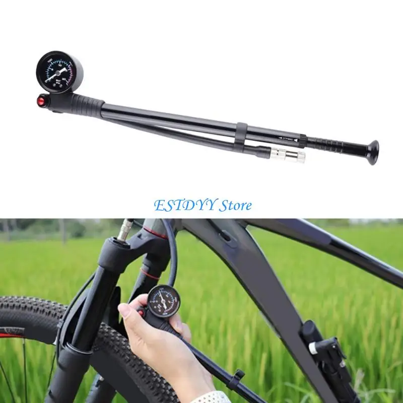

G6DE High Pressures Bicycles Pumps Portables Bike Tire Inflator Bicycles Floor Pumps for Quick Inflation and Easy Operations