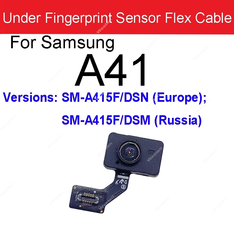 لسامسونج A30S A31 A41 A50 A51 A70 A70S A71 A90 A80 5G زر الصفحة الرئيسية اللمس بصمة تحت اللمس بصمة الاستشعار فليكس