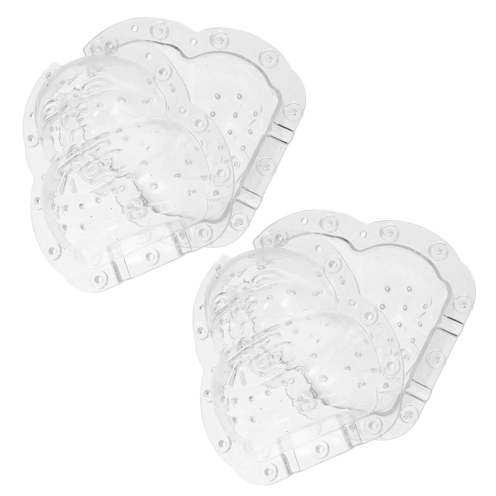 

2Pcs MultiFunction Pc Adorable Buddha Molds Ginseng Shaping Molds Transparent Melon Tool
