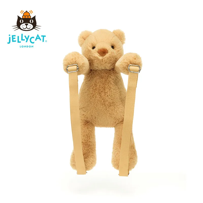 

Оригинальный британский рюкзак-медведь Jellycat Smudge Bear, мягкая плюшевая сумка через плечо, милая плюшевая игрушка, модный аксессуар, подарок для девочек