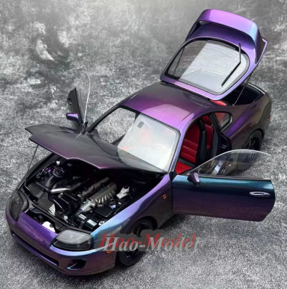 WHELART 1:18 para Toyota SUPRA A80 aleación Diecast modelo de coche simulación niños regalos de cumpleaños Hobby exhibición colección adornos