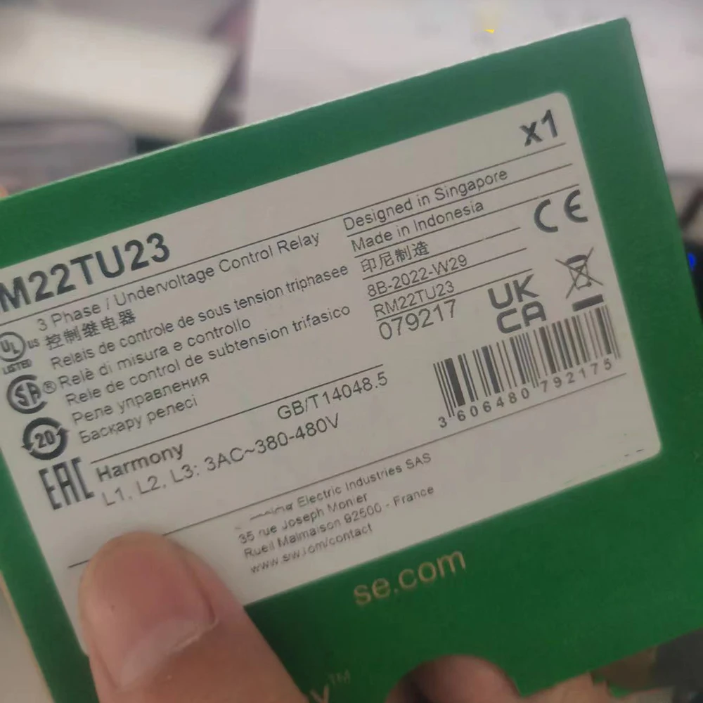 RM22TU23 สําหรับรีเลย์ควบคุม Schneider