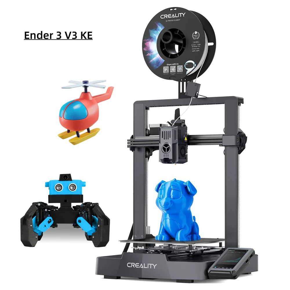 Creality Ender 3 V3 KE 3D 프린터 스프라이트 다이렉트 드라이브 압출기, 핸즈프리 자동 레벨링, 사일런트 마더보드, 미국에서 배송 