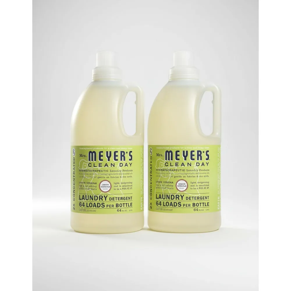 

Lemon Verbena Scented Laundry Detergent, Concentrated & Biodegradable, 128 Loads for Fresh Clothes