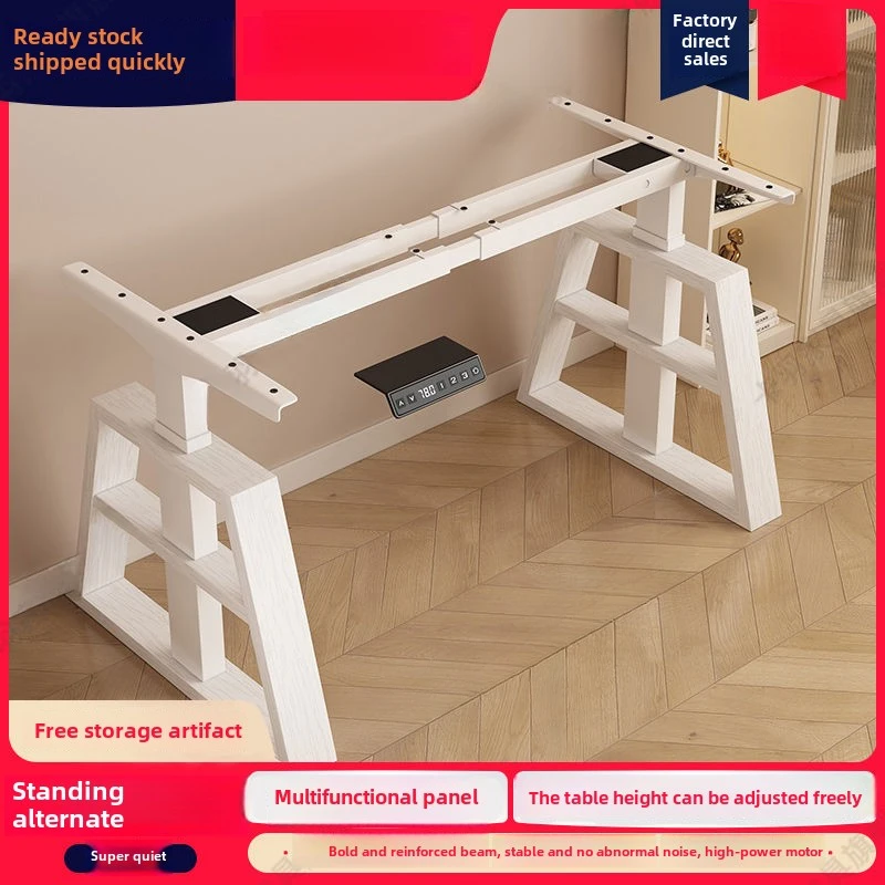 

Electric Height Adjustable Desk Frame Table Legs Computer Desk Frame Smart Standing Desk Frame Dual Motor Automatic LiftingStand
