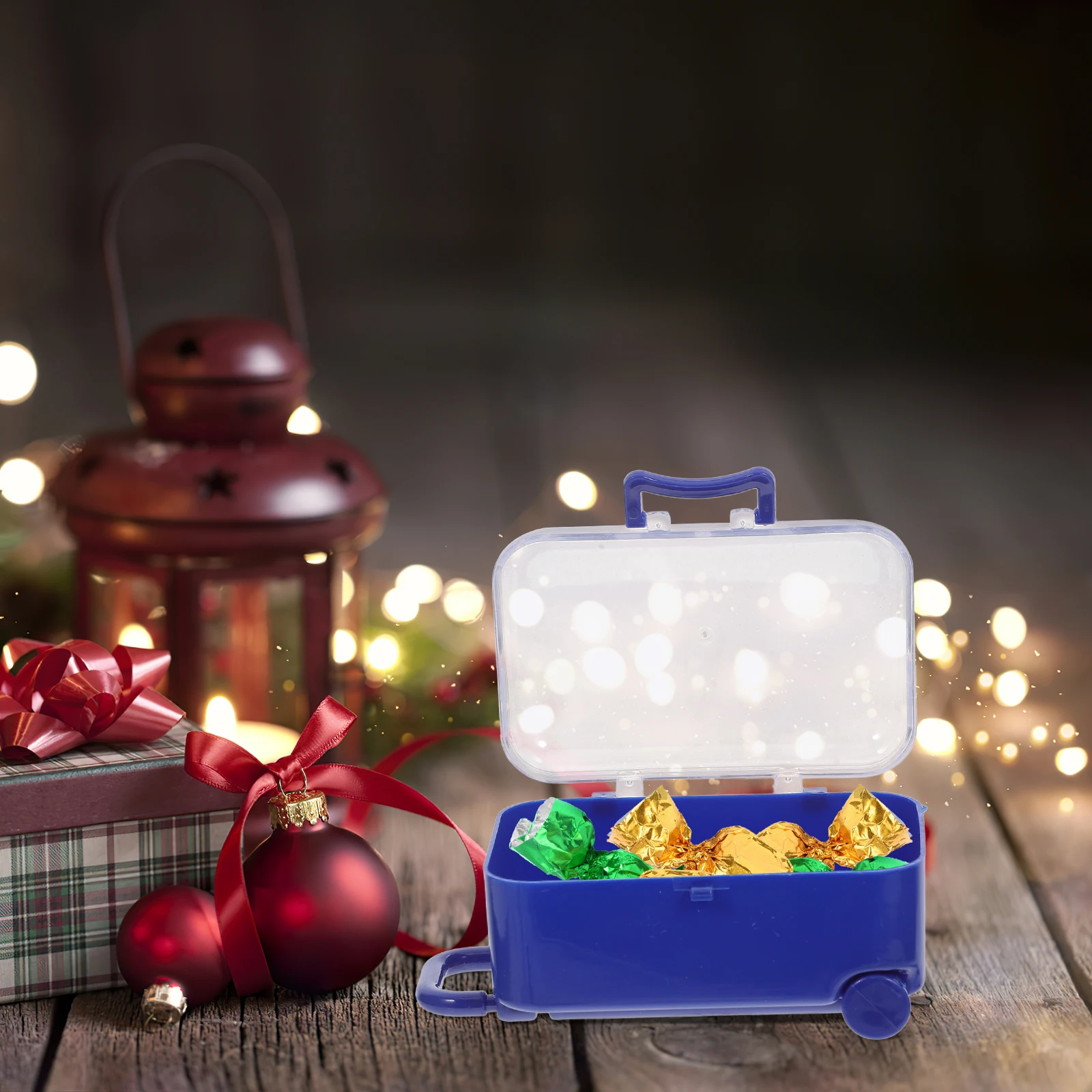 

12pcs Mini Suitcase Candy Box Packaging for Wedding Party Favors Lightweight Durable Creative Design Travel Gift Boxes
