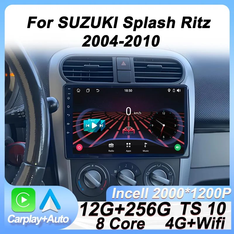 

Android Car Radio Player For SUZUKI Splash Ritz 2004-2010 For Opel Agila 2008-2012 GPS Navigation 8 Core Touch Screen DSP 5G