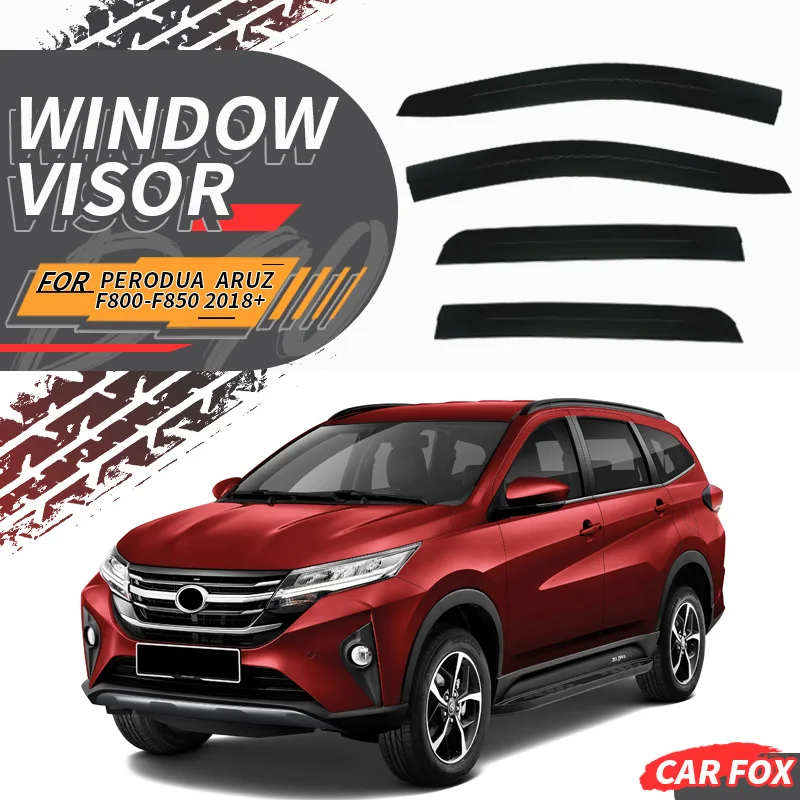 

For Perodua Aruz F800 F850 2018+ Window Visor Vent Shades Sun Rain Deflector Guard 4PCS/SE For Venucia