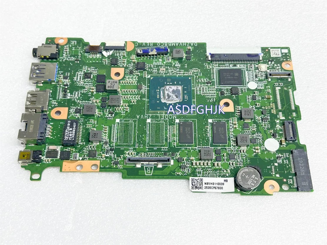 

DAZHVAMB8C0 MainBoard For ACER TMB118 B118-M B118-G2 N16Q15 Motherboard NBVHT11009 NBVHR11008 NBVHS11003 with N4000 4GB 64GB