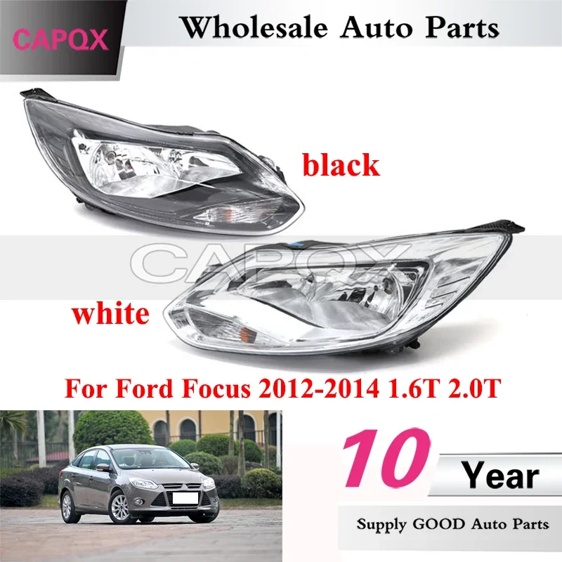 

CAPQX ручная передняя фара для Ford Focus 2012-2016 1.6T 2.0T передний бампер, головной фонарь, фара