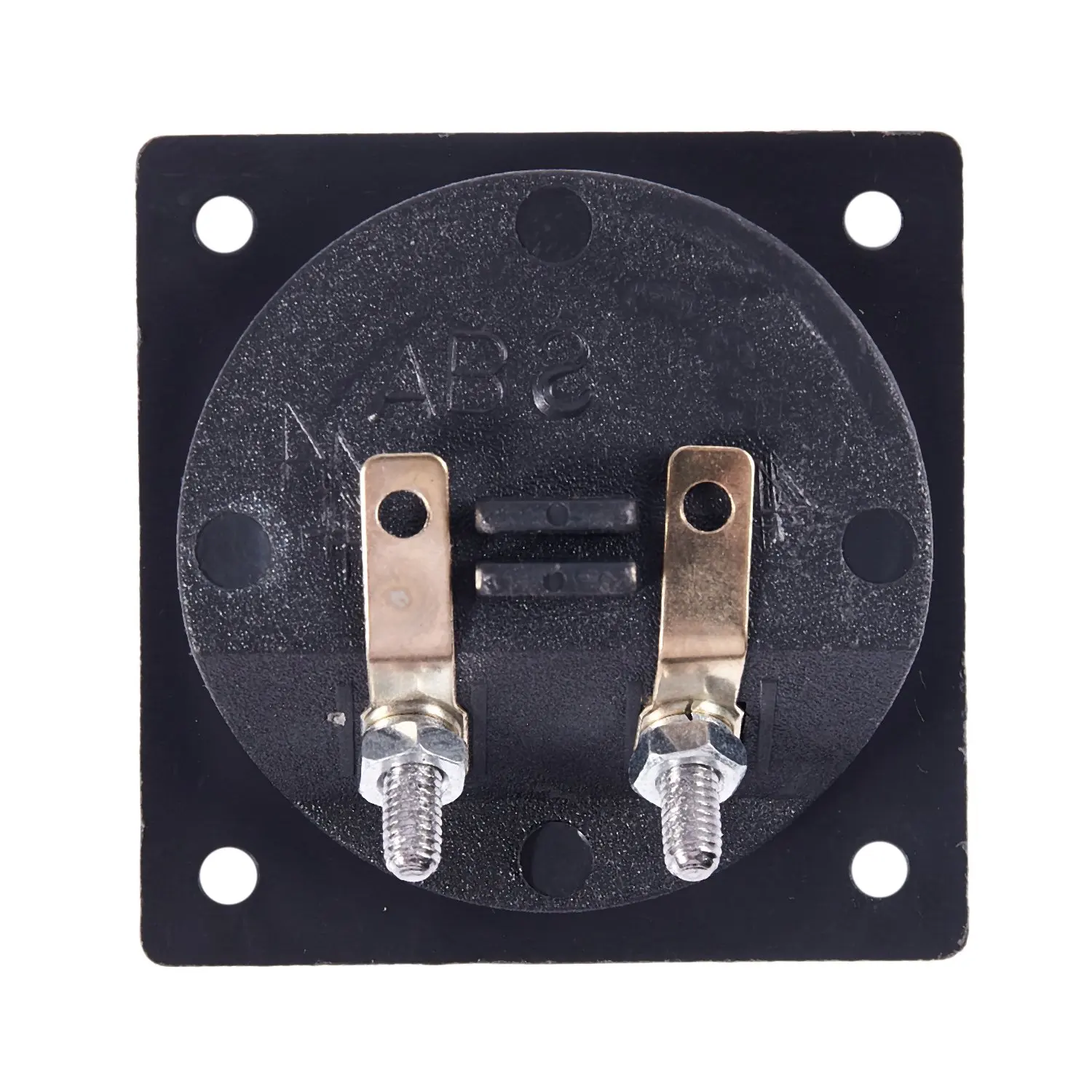 ABQR Square Shape Double Binding Post Type Speaker Box Terminal Cup Black