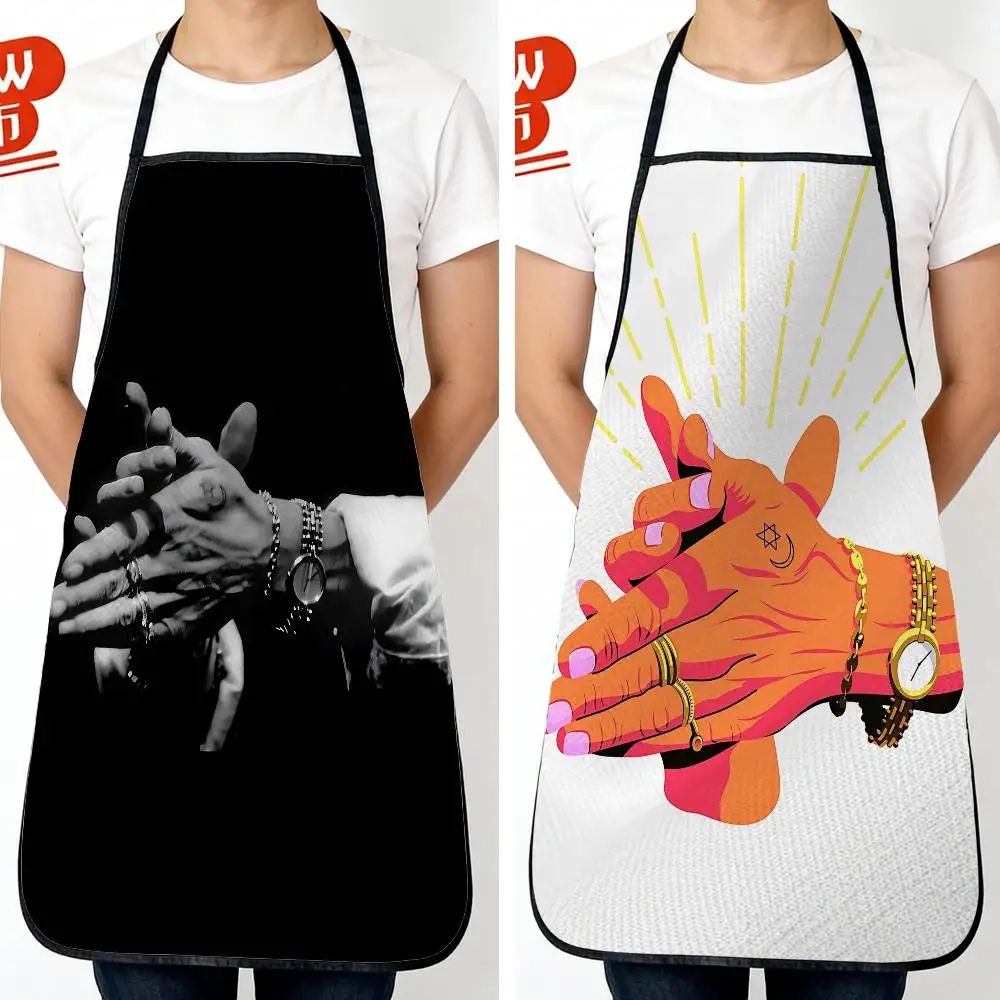 

COOL D-De La Isla Camaron New Fashion Kitchen Aprons for Woman Men Chef Work Apron for Grill Restaurant Bar Shop Cafes Beauty