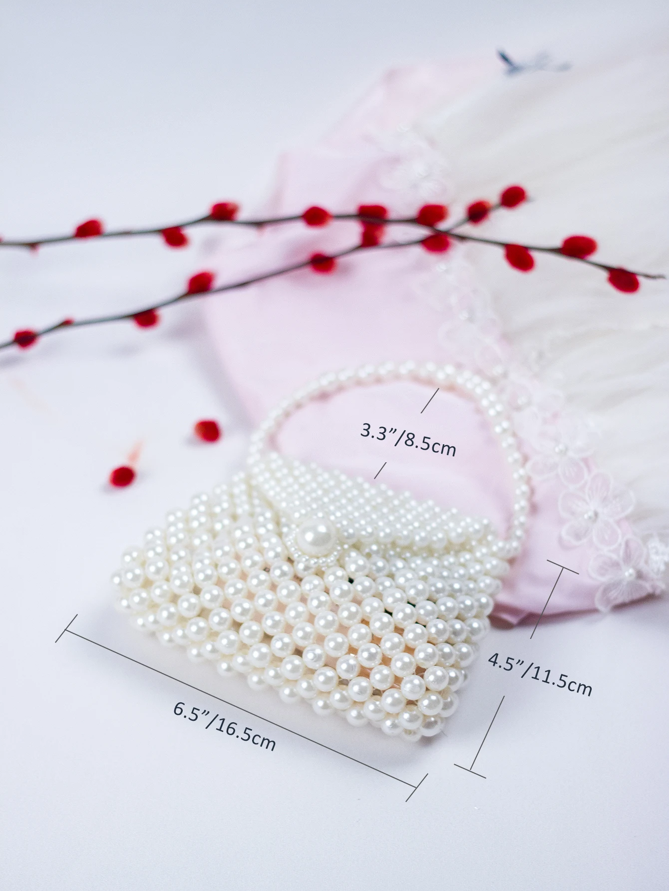 2024 Spring/Summer Hot selling Chinese Style Mini Pearl Imitation Dumpling Bun Women\'s Homemade Beaded Weaving Handbag