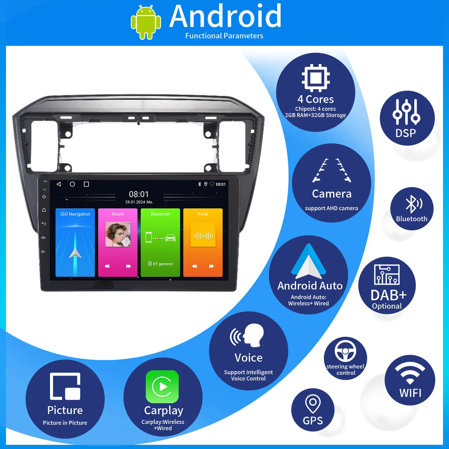 Android car radio with GPS Navigation+HD reverse camera for Seat Mii e-Mii/lbiza/Skoda citigo E-Citigo /VW UP! e-up! e-Load Up
