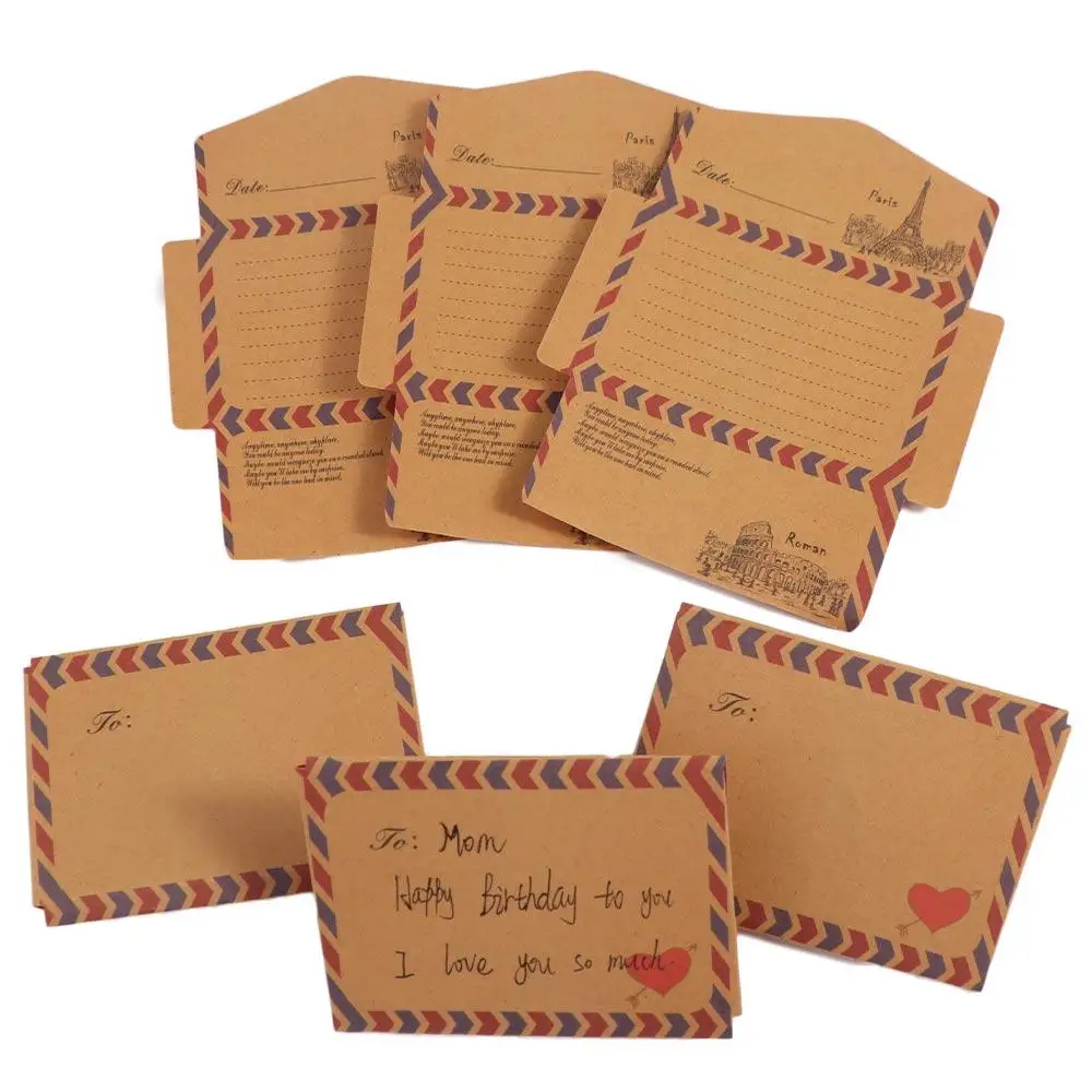 45 pcs/set Kraft Paper School Office Supply Writing Pads Notepad Envelope Memo Pad