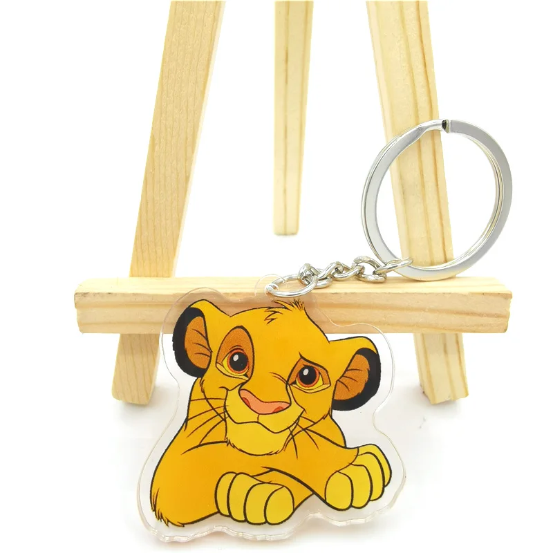 Lion King Lovely key chain animal key chain women\'s bag pendant acrylic key chain Charm Key Chain Jewelry Gift