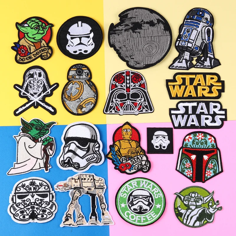 Disney Star Wars Patches Embroidered Yoda baby Patch For Clothing Iron On Patches On Clothes Patch DIY Garment Decoration Cloth