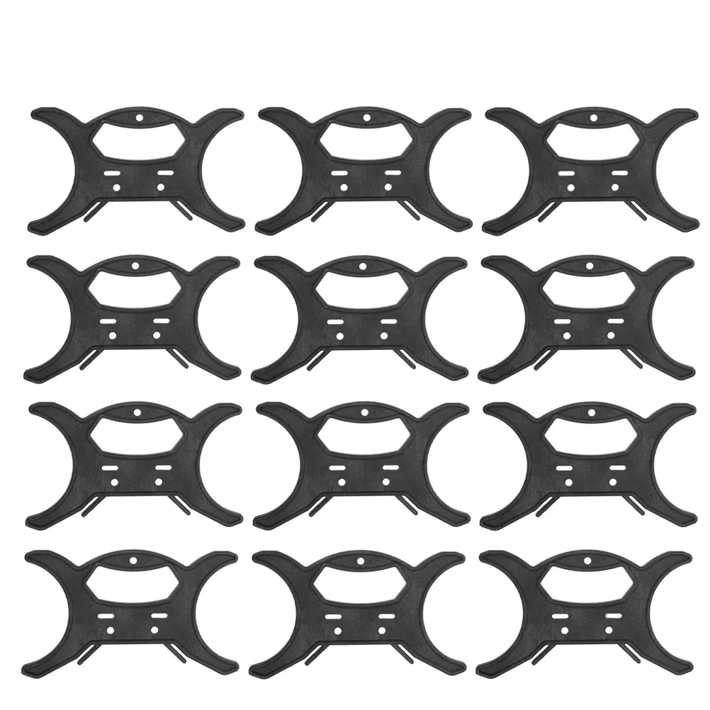 12Pcs Light Cord Storage Organizer Cable Manager Reusable Plastic Wire Holder Convenient for Home Desk Cable Management