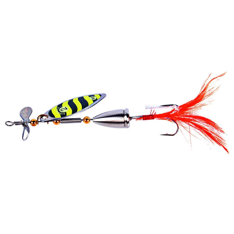 5PCS9.5CM-9.3GSequin Nep Aas Fly Spinning Nieuwe Roterende Pailletten Vissen Lokken Boxed Nep Aas Zoetwater Vissen lokken