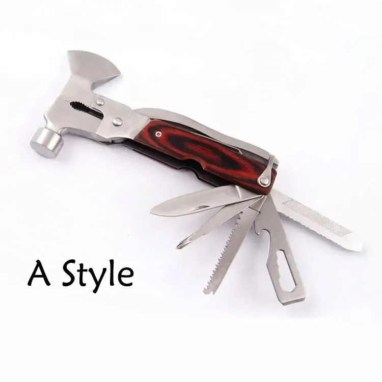 Multifunctional rescue multi hammer for outdoor knife survival tool kit car safety hammer  Car Emergency tools Safety Lifesaving