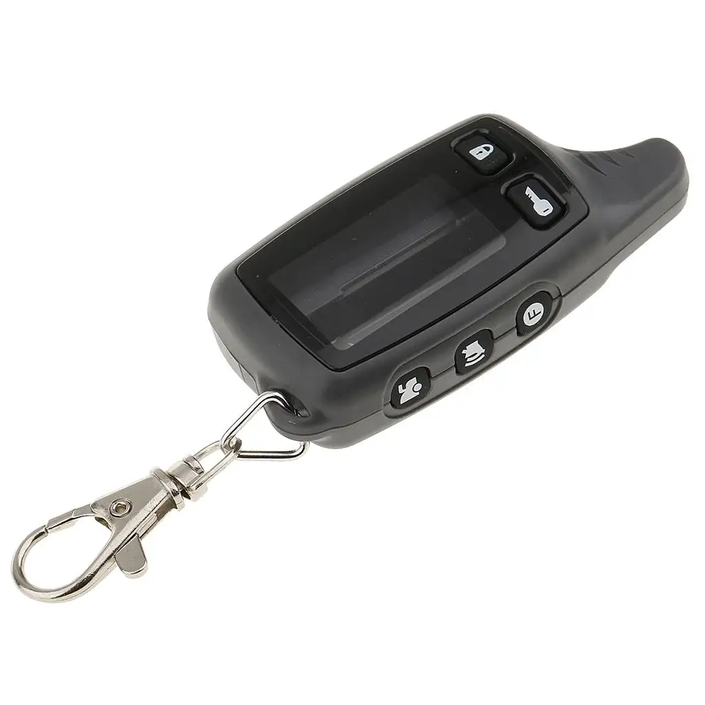 Two Way LCD Key Case Replacement Remote Controller Keychain Security Alarm System for Russia TOMAHAWK TW9010