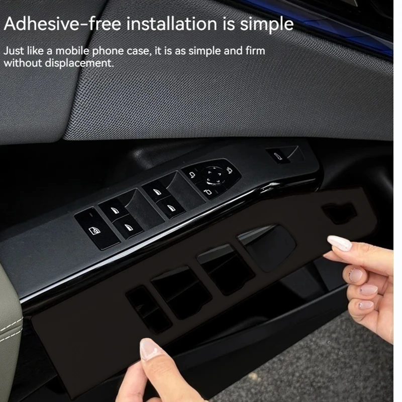 

Кожаный материал, панель подъема окна, стеклянная рамка для кнопок для BMW X3 G45 2021, модификация принадлежностей для украшения интерьера автомобиля