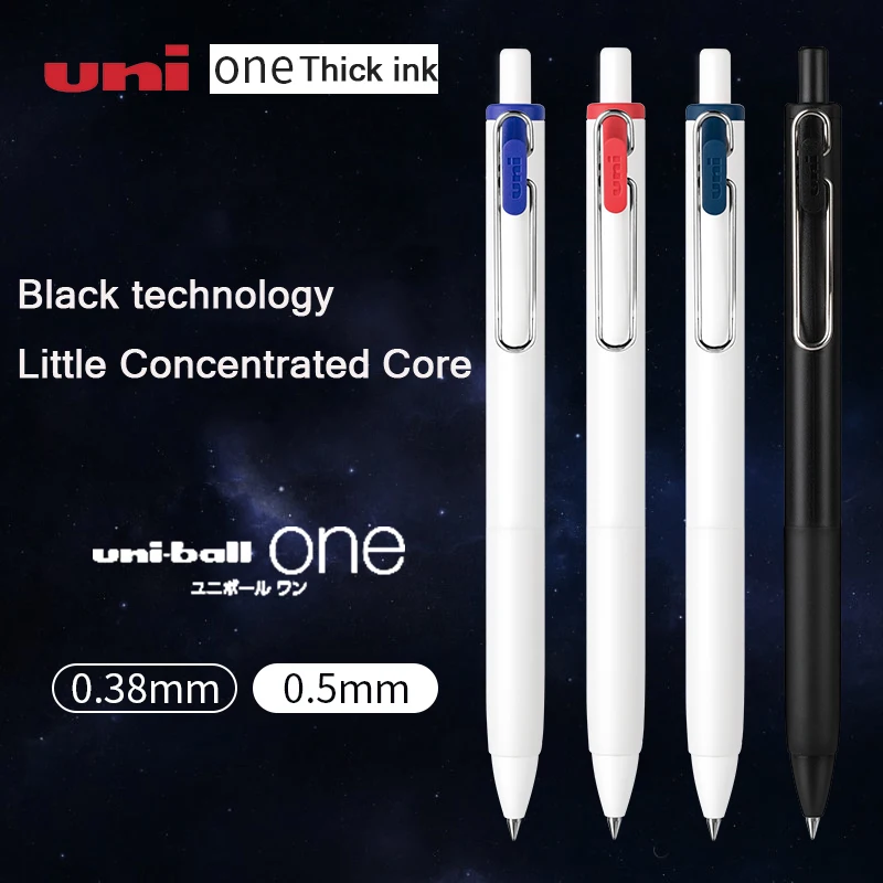 

New Uni-ball One Gel Pens Set UMN-S Black Technology Thick ink quick drying ,Students' Daily Writing 0.5 mm Japanese Stationery