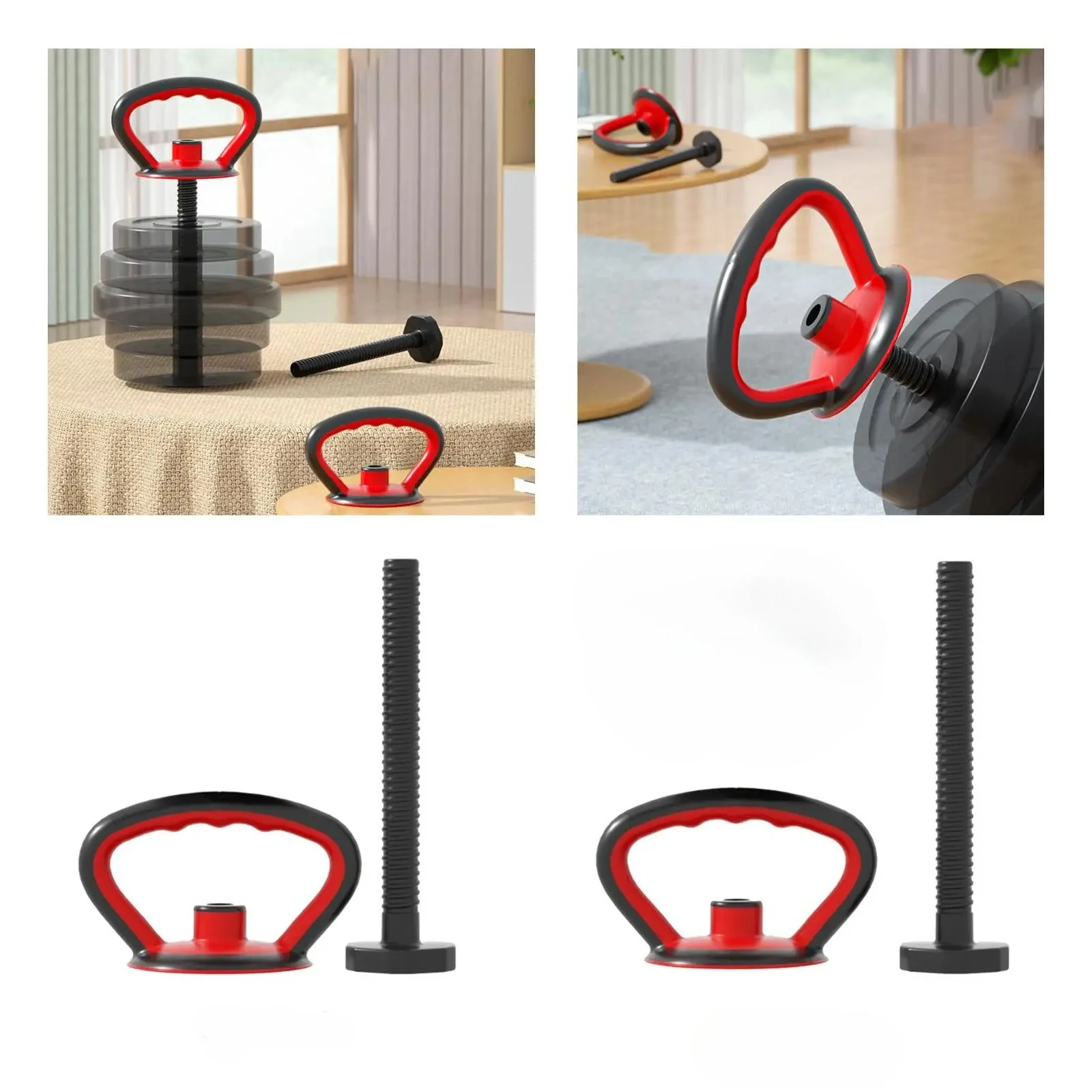 Kettlebell Handle Portable Multifunctional Kettlebell Push up Kettle Bell Grip for Weightlifting Indoor Training Gym Travel image 2