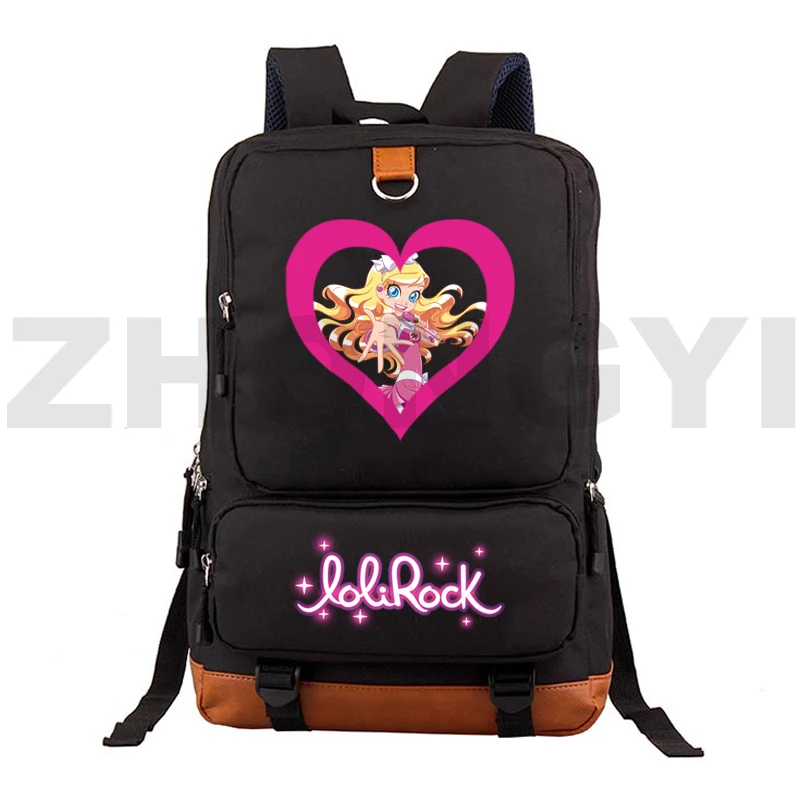 

Lolirock Backpack for School Teenager Girl Anime Back Pack LoliRockstar Schoolbag Mochilas Para Mujer Travel Laptop Zipper Bag