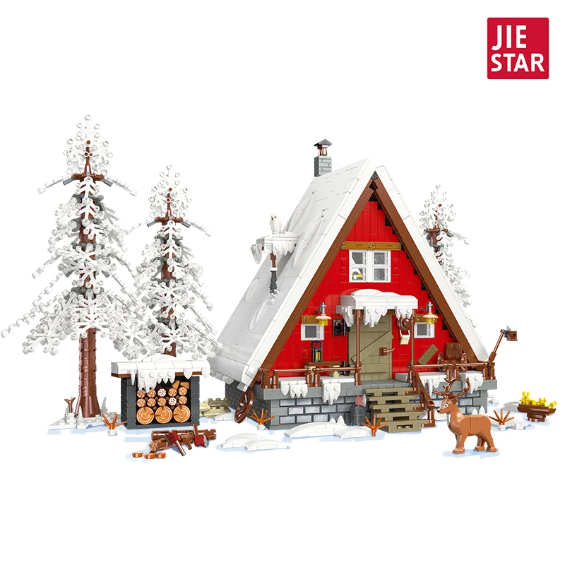 Christmas Series 2355pcs Building Blocks MOC Santa Claus Cottage Model Educational Decoration Toy for Children Christmas Gift
