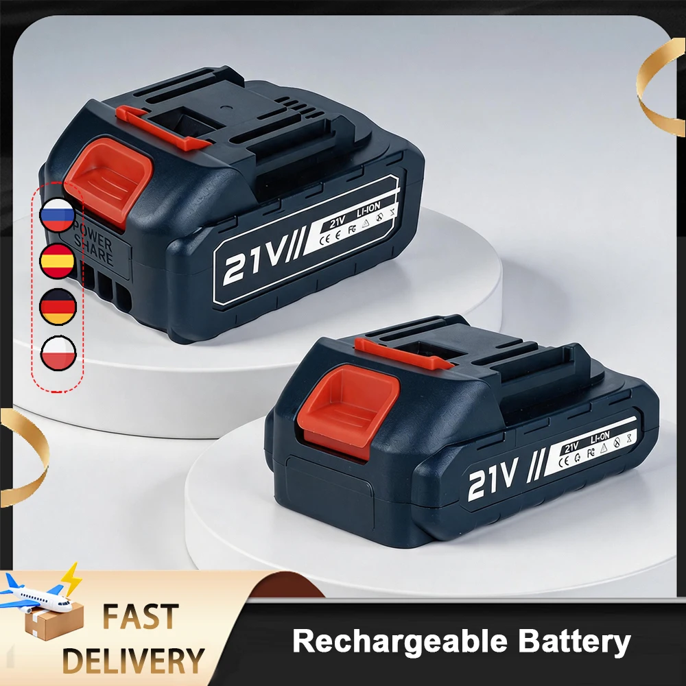 Akumulator litowy 21V do elektronarzędzi, wymienny, 6500mAh 13000mAh, 5-ogniwowy 10-ogniwowy, ogniwa litowo-jonowe 18650 do wiertarki akumulatorowej Makita, pilarki łańcuchowej, szlifierki kątowej