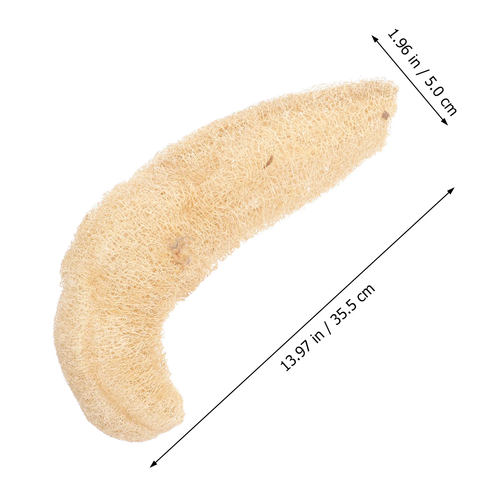 1Pcs Natural Loofah Sponge Scrubber for Bath Body Shower Skin Exfoliation Smooth Cleansing Household Cleaning Tool