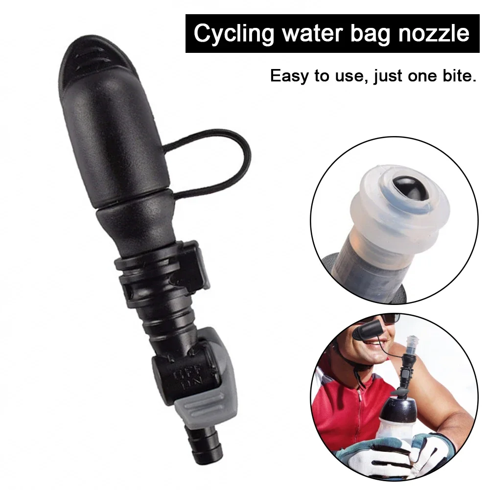 Hydration Bags Bite Valve Mouthpiece Replacement 9mm Diameter with Cover Nozzle Connector for Cycling Sports Bladder Water Bag