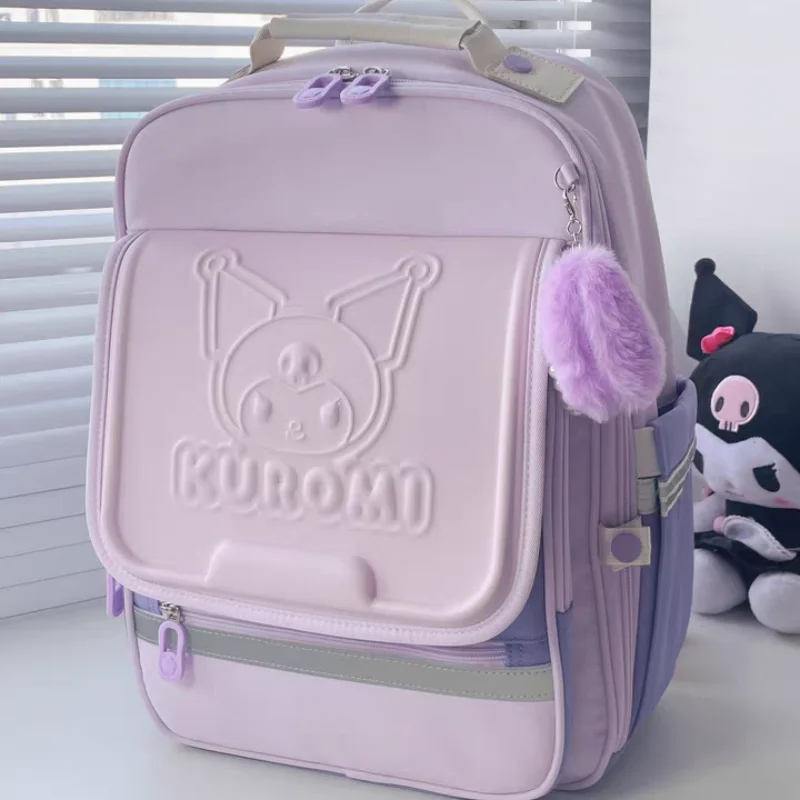 

Kawaii My Melody Kuromi Primary Student Grade1-4 Backpack Girl Cartoon Schoolbag Schoolgirl School Bag Pupil Girls Kid Cute Gift
