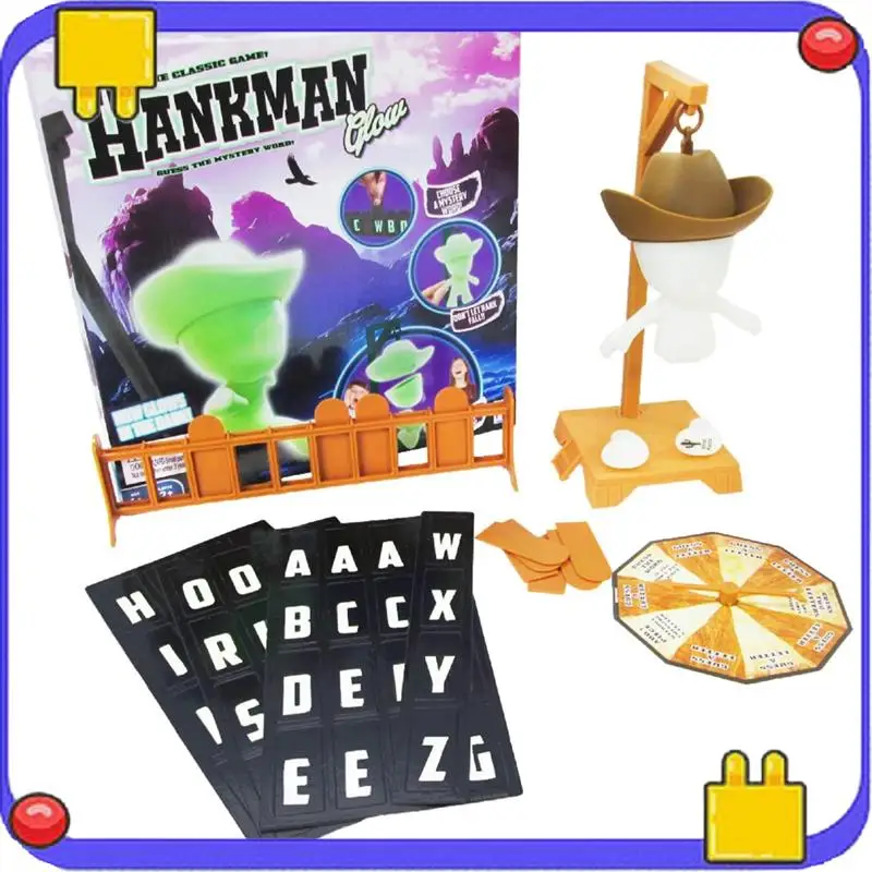 

Ковбойские магнитные настольные игры Hangman, загадочные вгадающие слова перед Хак Фолзом, висит с куклой, настольная игра для путешествий