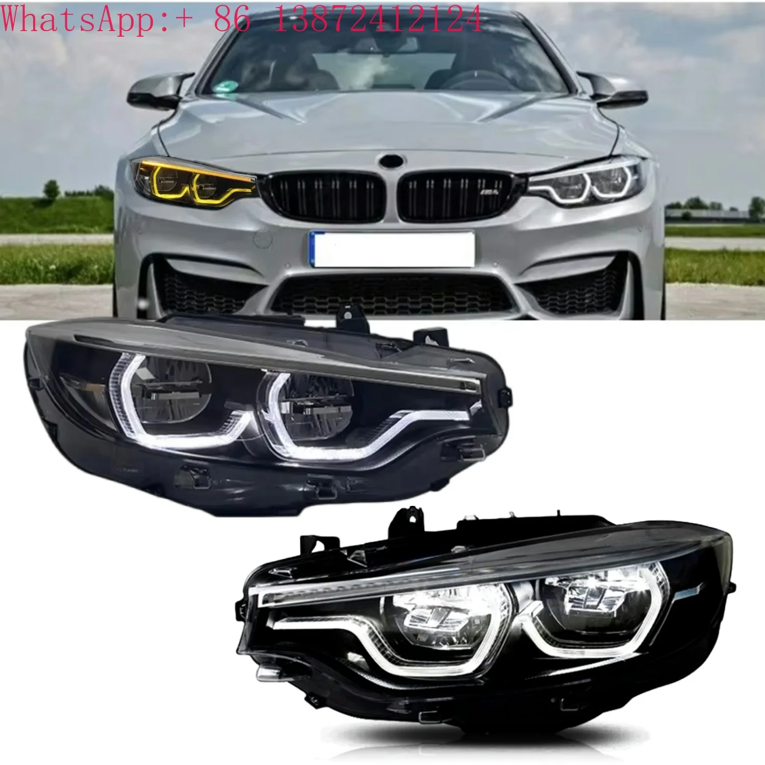 

F32 Upgrade Headlight LED DRL for BMW 4 Series F32 F33 F82 2013-2017M4 425i 428i 430i 435i LED Lamps 6/8/9 Pins