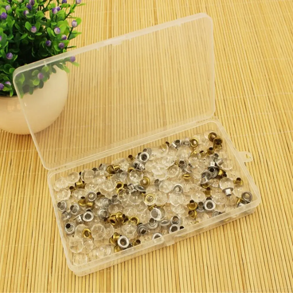 

10Pcs High Quality Transparent Plastic Case Set for Jewelry Storage Organization Hair Accessories Photo Keepsakes Space