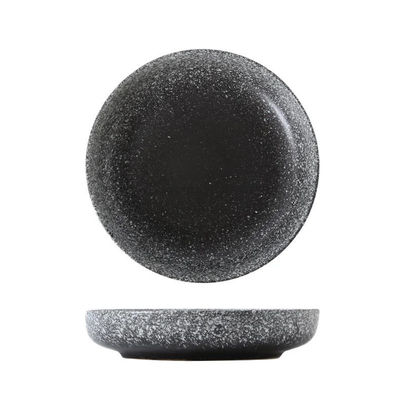 8/10 بوصة النمط الياباني طبق عميق مطعم طبق سيراميك دائري المنزل طبق للسلطة المطبخ الإبداعية أدوات المائدة طبق الحساء #5