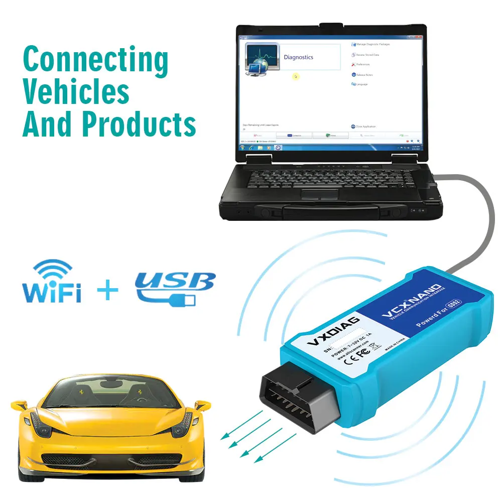 WiFi Version VXDIAG VCX NANO for GM for OPEL GDS2 V2023.10 Tech2WIN 16.02.24 OBD2 Diagnostic Tool