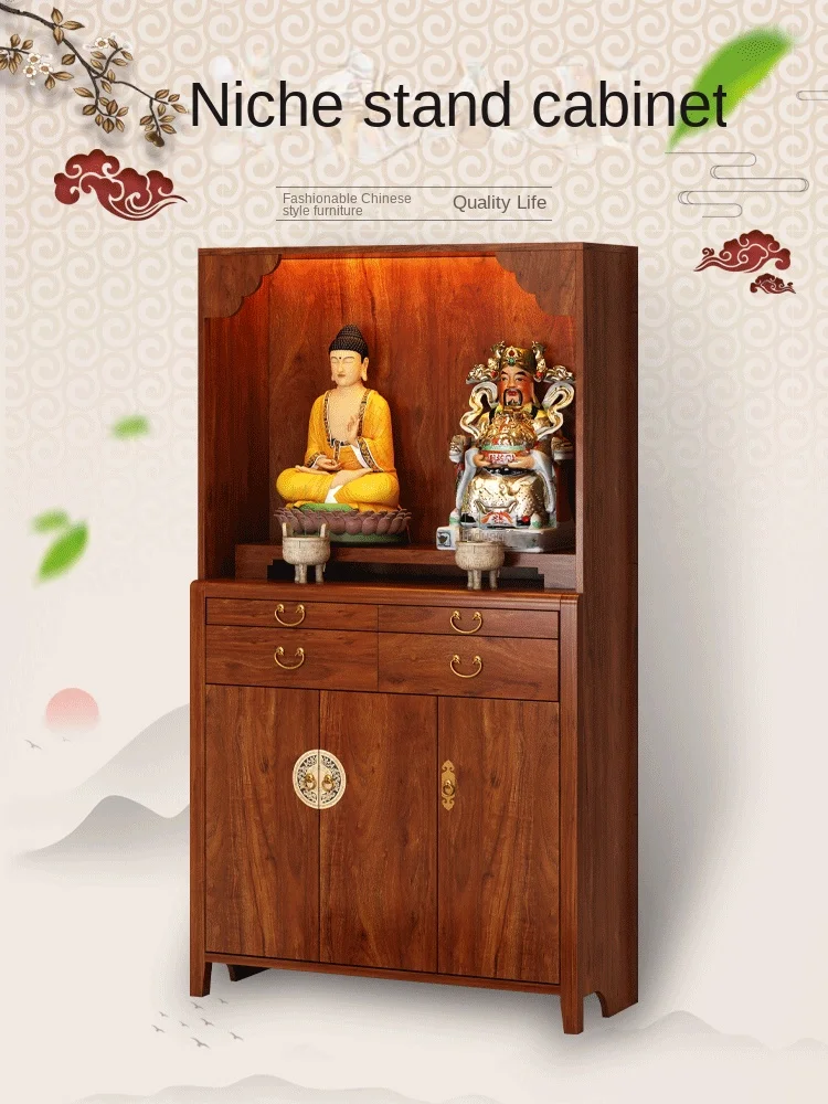 

XL Buddha Shrine Household Buddha Cabinet Burning Incense Altar God of Wealth Cabinet Worship Table Shrine