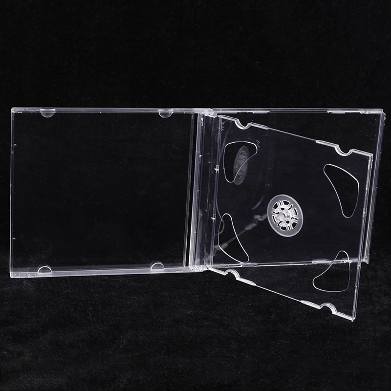 Transparent Bottom CD Box Empty CD Case PP Plastic CD Case CD Case Capacity 1-2 Discs