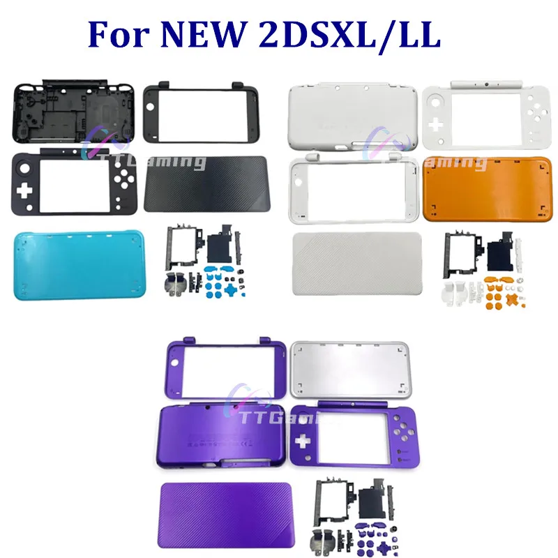 Brand NEW For NEW2DSXL 2DSXL LL Replacement Full Housing Shell Cover Case LCD Mirror Front Lens for NEW 2DS XL LL Game Console