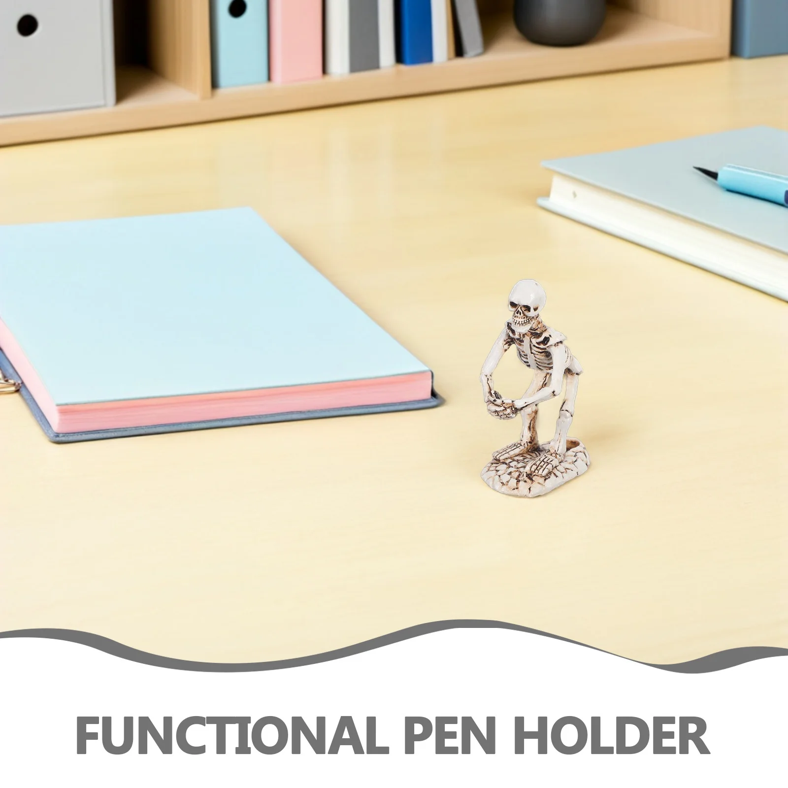 1 قطعة حامل قلم على شكل لافتة للنظر من الراتنج زينة الطاولة هدية الهالوين ديكور صغير #6