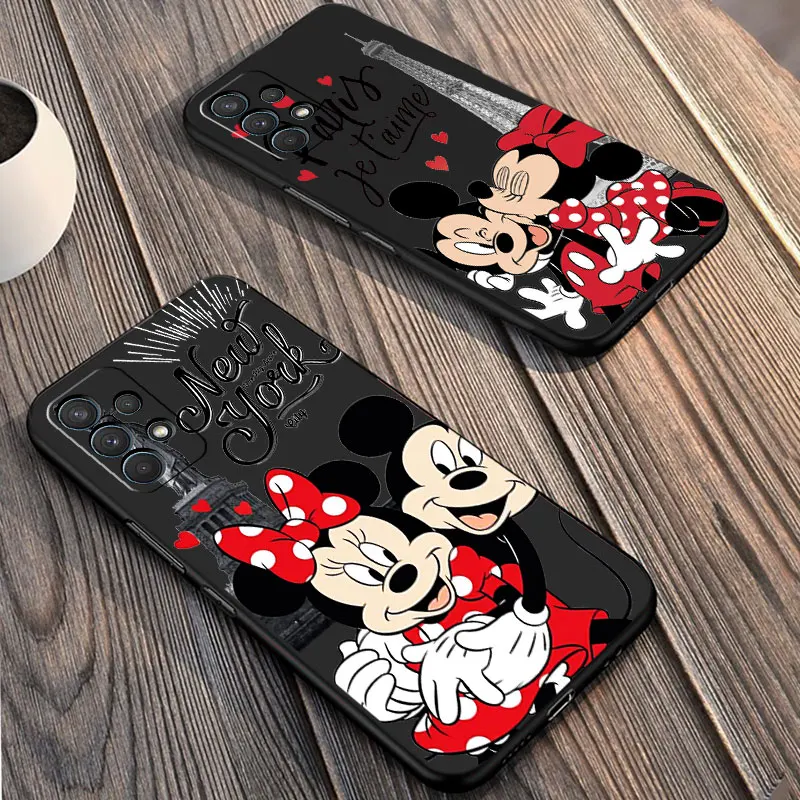 

Case for Samsung Galaxy A54 A52 A14 A53 A12 A13 A50 A23 A71 A34 A51 A33 A21s A70 A32 Soft Phone Cover Mickey Minnie London Kiss