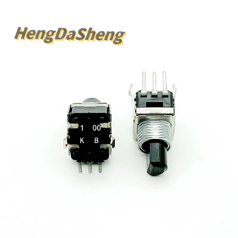 5Pcs/Lot RK09 B100K Vertical Potentiometer  3-pin Speaker Power Amplifier Mixing Table Volume 12mm Half Shaft